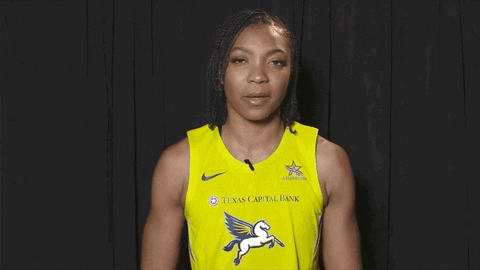 3-Point Mic Drop GIF by Dallas Wings