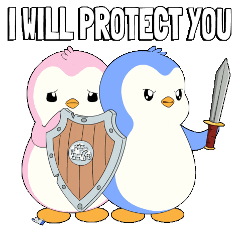 I Will Protect You Sticker by Pudgy Penguins