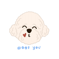 In Love Dog Sticker by Ann of Facedit