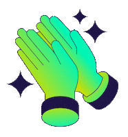 Gadzook stars clap cheer applause Sticker