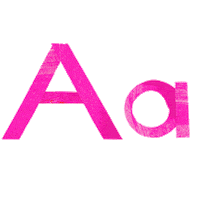 carter_higgins alphabet letters a aa Sticker
