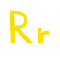 carter_higgins alphabet letters playful r Sticker
