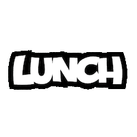 Strandforlag lunch lunchstriper borgelund lunchlogo Sticker