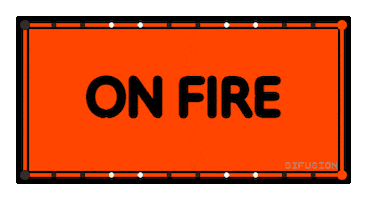 Burning On Fire Sticker