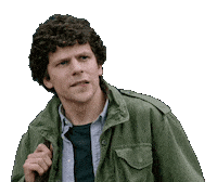 Jesse Eisenberg What Sticker by Zombieland