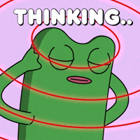 Think About It GIF by fwogs