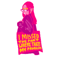 Stare Problem Sticker by krist menina