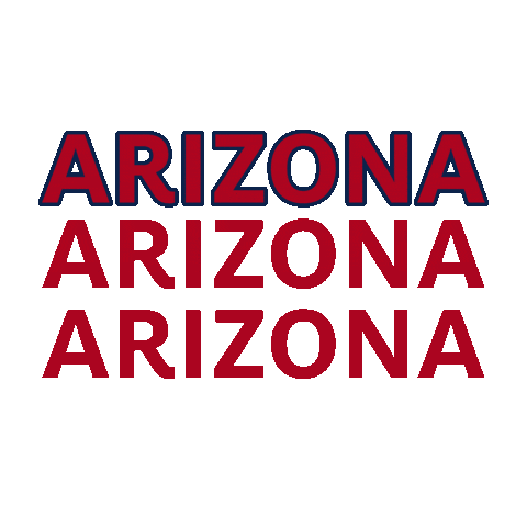 ArizonaAlumni blue red arizona tucson Sticker
