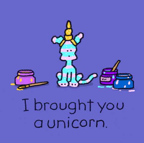 I Love You Unicorn GIF by Chippy the Dog