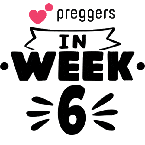 Pregnancy Week 6 Sticker by Preggers