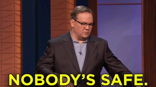 andy richter nobodys safe GIF by Team Coco