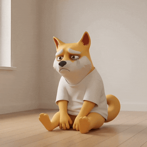 Sad Shiba Inu GIF by Doge Pound