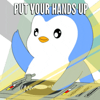 Happy Put Your Hands Up GIF by Pengu Asia