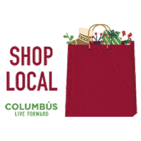 Columbus Ohio Christmas Sticker by Experience Columbus