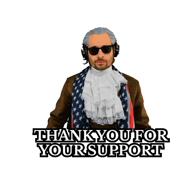 Supporting Thank You For Your Support Sticker