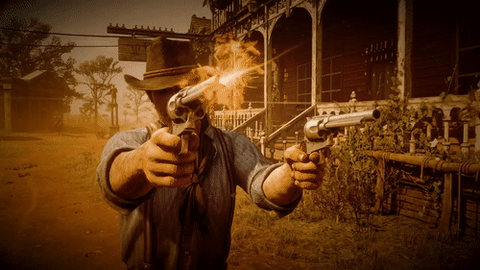 red dead redemption 2 rockstar GIF