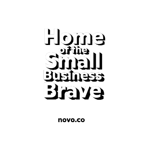 NovoPlatformInc giphyupload small business brave novo Sticker