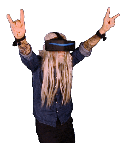 Happy Virtual Reality Sticker by The Swan Collective