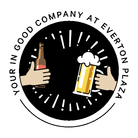 EvertonPlaza fun party beer cheers Sticker