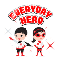 Superman Help Sticker by DBS Bank Ltd