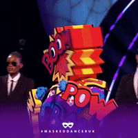 Mask Punching GIF by The Masked Singer UK & The Masked Dancer UK