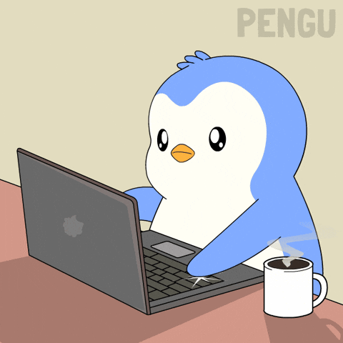 Working Work From Home GIF by Pudgy Penguins