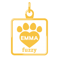 Emma Dogtag Sticker by Fuzzy Pet Health