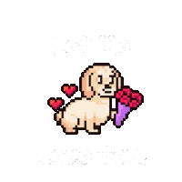 I Love You Dog Sticker by HotDogs