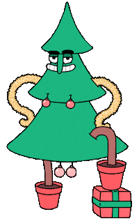 Christmas Tree Sticker by Jelly London