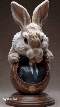 Trump Bunny GIF by systaime