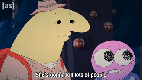 Scared Mother Nature GIF by Adult Swim