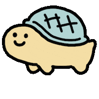 Happy Turtle Sticker by kupaberu