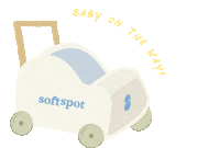 Its A Boy Illustration Sticker by softspot.baby