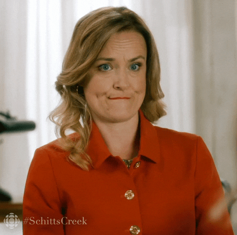 Schitts Creek Seriously GIF by CBC