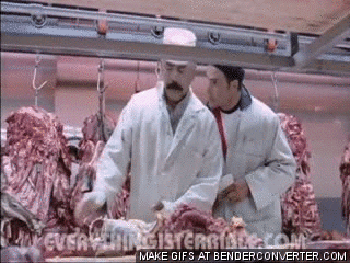 meat coworker GIF
