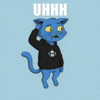Blue Cat What GIF by Doge Pound