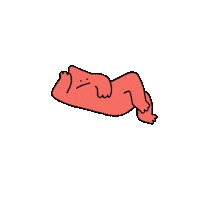 Pink Lie Down Sticker