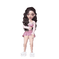 Pensando Cute Girl Sticker by Bel Diniz