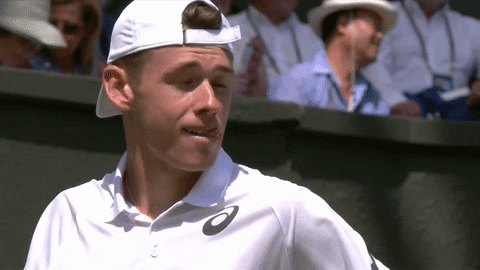 de minaur face GIF by Wimbledon
