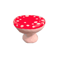 Fly Agaric Spin Sticker by Kagami Shinohara
