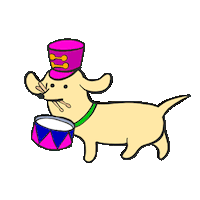 Dog Christmas Sticker by Stefanie Shank