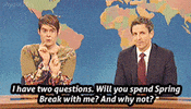 spring break snl GIF