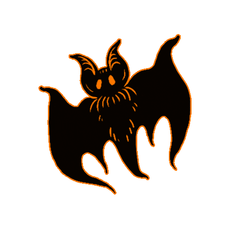 meaganmeli giphyupload spooky bat vintage halloween Sticker