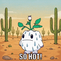 Sweating Hot Summer GIF by Magic Eden