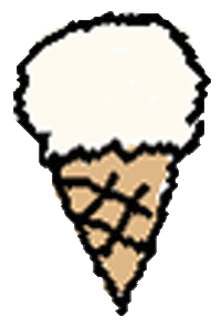 Icecream Vanilla Sticker