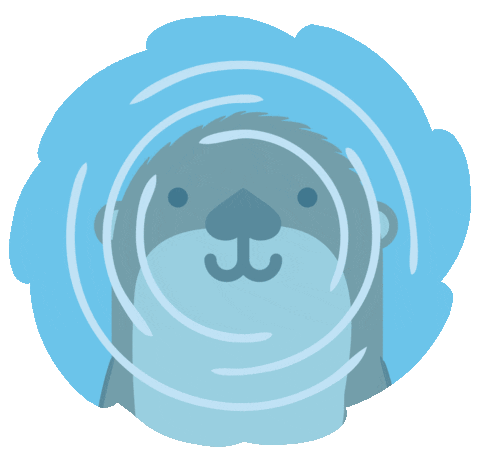Otter Sticker by The Wildfowl and Wetlands Trust