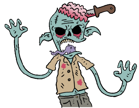 amebis giphyupload horror help zombie Sticker
