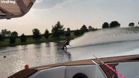Water-Skier Gets Big Air