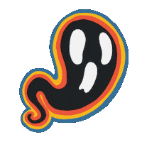 Ghost Boo Sticker by PHR