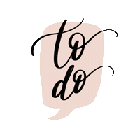 To Do Sticker by villabeautifful